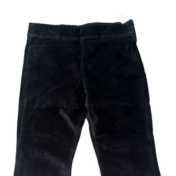 Free People in My Feelings Cropped Bootcut Corduroy Pants Black Women's SZ L NWT - Picture 6 of 7